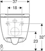 Geberit ONE Wand-Tiefspül-WC, mit TurboFlush und WC-Sitz Produktbild-Vorschau 21