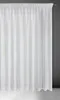 A white curtain hanging from a rod. Produktbild-Vorschau