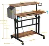 Iropro 80x60cm Stehpult Höhenverstellbar mit Steckdosen und Produktbild-Vorschau 7