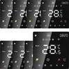 A collage of digital thermostats displaying room temperature and other information. Podgląd zdjęcia produktu