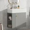 A bathroom vanity with a sink and storage. Podgląd zdjęcia produktu