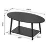 Couchtisch Wohnzimmertisch 100x53x45cm Schwarz Produktbild-Vorschau 7