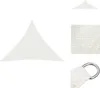 vidaXL Sonnensegel 160 g/m² Weiß 4,5x4,5x4,5 m HDPE -  Produktbild-Vorschau 1