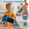 6-in-1 Montessori Holzspielzeug ab 1 Jahr – Stapelturm, Produktbild-Vorschau 7