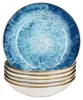 Marina 6er Set blaue Suppenteller 450ml maritime Teller Produktbild-Vorschau 2