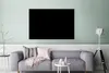 MuchoWow® - Leinwandbilder - Schwarz - Einfarbig, Wandbild, Produktbild-Vorschau 2