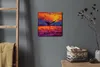 Coloray Uhr auf Leinwand 30x30 cm Wand Uhr Dekoration Produktbild-Vorschau 4