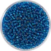 Miyuki-Rocailles, 2,2mm, 12g silverlined turquois Produktbild-Vorschau 1