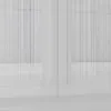Close-up view of a white, three-panel folding shower screen for a bathtub. Anteprima dell’immagine prodotto