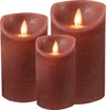 3er Set LED Kerzen ANTIK ROSA Fernbedienung mit Timer und Produktbild-Vorschau 10