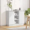 vidaXL LED-Sideboard Weiß 90 x 32 x 75 cm Holzwerkstoff Produktbild-Vorschau 1