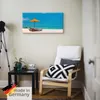 ARTland Leinwandbild Liegestuhl Sonnenschirm Strand Produktbild-Vorschau 5
