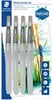A product package for a set of water brush pens, featuring an illustration of plants and a dragonfly. Produktbild-Vorschau