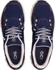 Top-down view of a pair of blue running shoes on a white background. Voir les images du produit