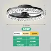 Stropní ventilátor s LED světlem, moderní design, dálkové Náhled obrázku produktu 2