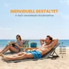 2er Set Strandmatten 4-fach verstellbar, 154x57 cm, Grau, Produktbild-Vorschau 6