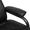 vidaXL TV křeslo s podnožkou černá Imitace kůže Náhled obrázku produktu 4