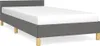 vidaXL Struttura letto senza materasso grigio scuro 90x200 Anteprima dell’immagine prodotto 1
