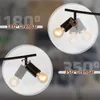 ZMH Deckenleuchte Vintage Deckenlampe Schwarz 4 Flammig E27 Produktbild-Vorschau 2