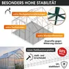 BRAST Gewächshaus Aluminium mit Fundament | 250x250x205cm | Produktbild-Vorschau 4