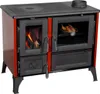 Kaminofen mit Backfach und Herdplatte 4013 Rot Holzofen 8 Produktbild-Vorschau 1