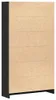 vidaXL Boekenkast, 4 vakken, zwart, eikenlook, 80x24x143 cm Productafbeelding-voorbeeld 5