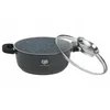 A gray pot with a glass lid is shown against a white background. Produktbild-Vorschau