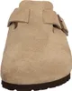A close-up view of a taupe Birkenstock Boston clog. Produktbild-Vorschau