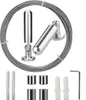 Vorhang Seil, Gardinenstange, Edelstahl Seilspanner, Produktbild-Vorschau 1