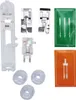 A collection of sewing machine accessories laid out on a white background. Produktbild-Vorschau