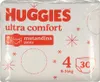 A package of Huggies Ultra Comfort diapers. Produktbild-Vorschau