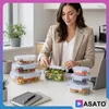 ASATO Glas-Frischhaltedosen 8er Set 150 bis 1040 ml Produktbild-Vorschau 14