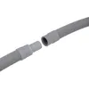 A close-up shot of a gray flexible hose extension with a connector. Produktbild-Vorschau