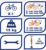 4x porte-vélos/porte-vélos de toit/porte-vélos ORION Voir les images du produit 3