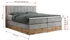MKS MEBLE King Boxspringbett 180x200 mit Bettkasten Eiche, Produktbild-Vorschau 6