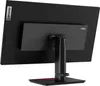 The back of a black Lenovo monitor on a white background. Produktbild-Vorschau