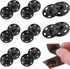 8er-Set schwarze Metall-Druckknöpfe, 25 mm Produktbild-Vorschau 1