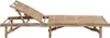 A bamboo sun lounger shown from the side against a white background. Produktbild-Vorschau