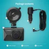 A product shot showing the contents of a package for a dashcam. Produktbild-Vorschau