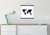 MuchoWow® Textilposter Weltkarte - Aquarell - Einfach 60x60 Produktbild-Vorschau 3