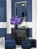 Casa Padrino Luxus Designer Sessel Blau 55 x 74 x H. 74 cm Produktbild-Vorschau 7