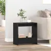 vidaXL Beistelltisch Schwarz Eichen-Optik 50 x 26 x 50 cm Produktbild-Vorschau 2