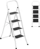 TRMLBE Escabeau 4 marches pliable Marchepied Petite échelle Voir les images du produit 1