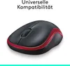 Logitech M 185 Cordless Notebook Mouse USB schwarz / rot Produktbild-Vorschau 16