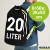 Huuraa Seesack Judo bunte Silhouette 20 Liter Black Produktbild-Vorschau 3