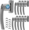 MONZANA® 10x Fenstergriffe Abschließbar mit Schloss Produktbild-Vorschau 1