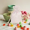20 Stück Kleine Leinensäckchen - 9x12CM Blumendruck Produktbild-Vorschau 4