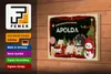 Holzschild Weihnachten Grüße aus APOLDA Geschenk Dekoration Produktbild-Vorschau 3