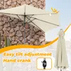 Angel Living 250cm Halbrund Sonnenschirm, Produktbild-Vorschau 5