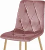 Rosa Samt-Esszimmerstuhl LIBRA Produktbild-Vorschau 3
